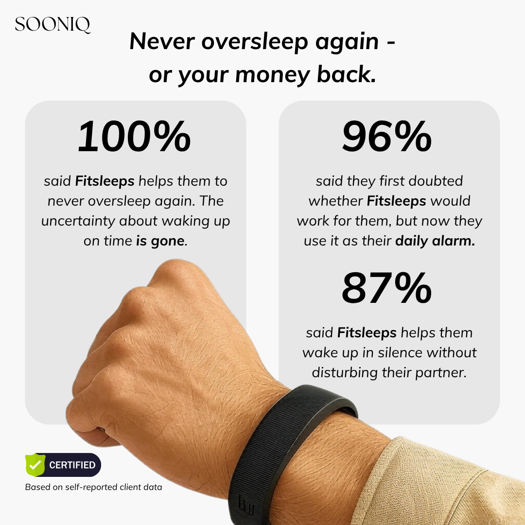 100% Wake-Up Alarm - black